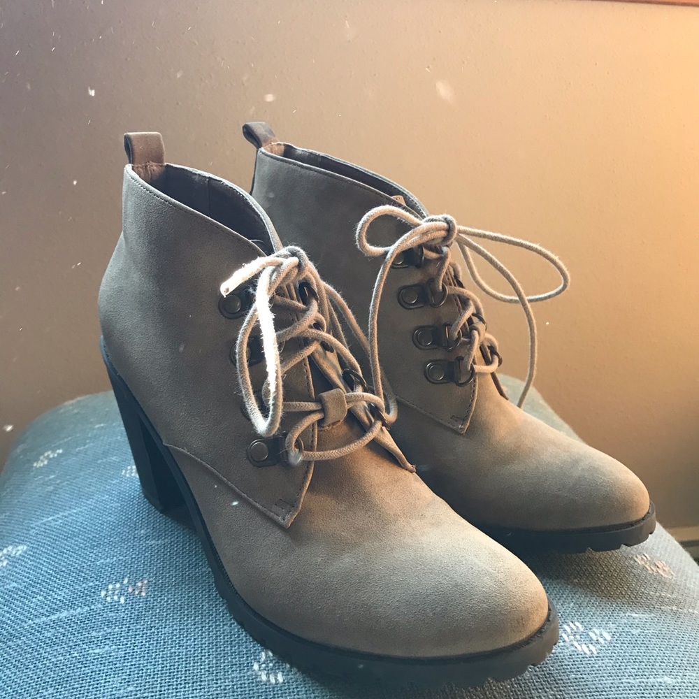 Restricted Cream half boots